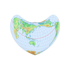 ボンヌ図法