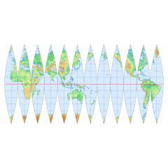 舟形の地図